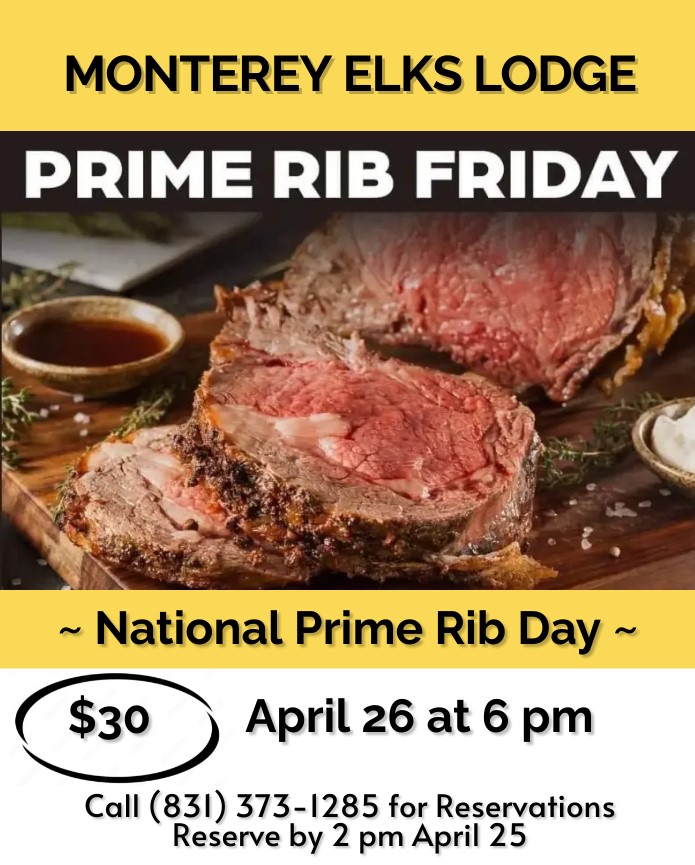 Prime Rib Dinner April 26 2024