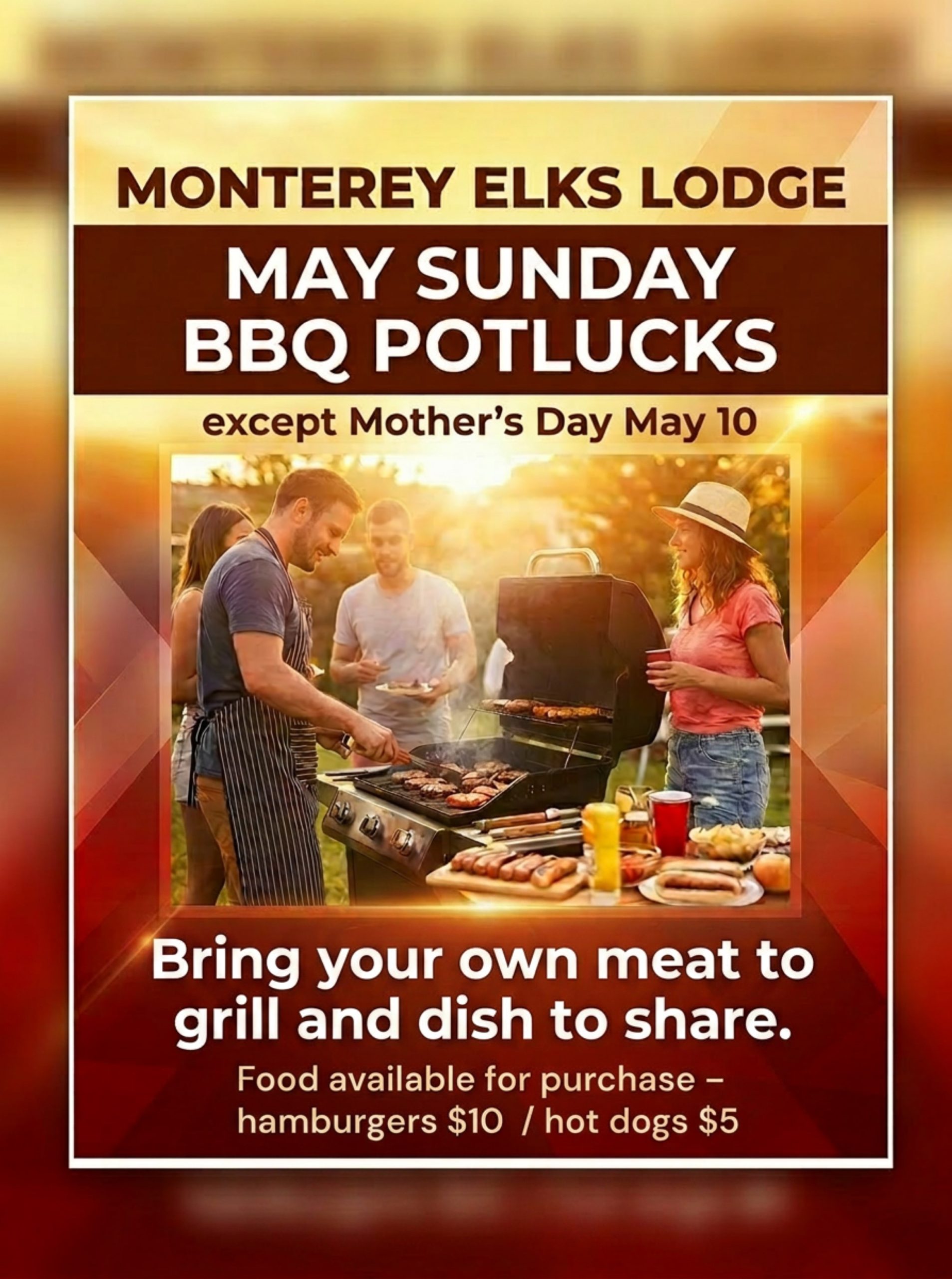 May Sunday BBQs