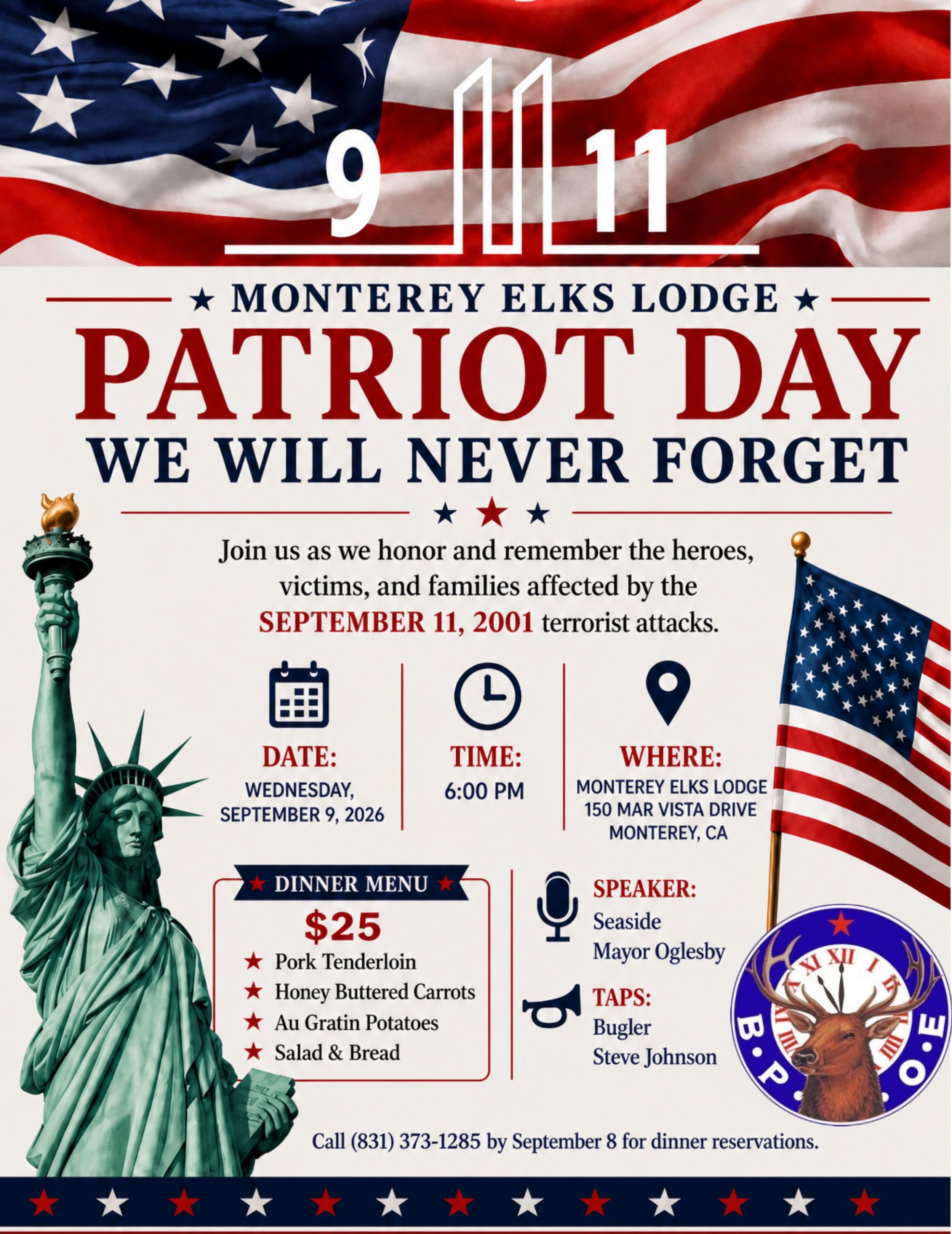 Patriot Day Dinner 2026 corrected logo