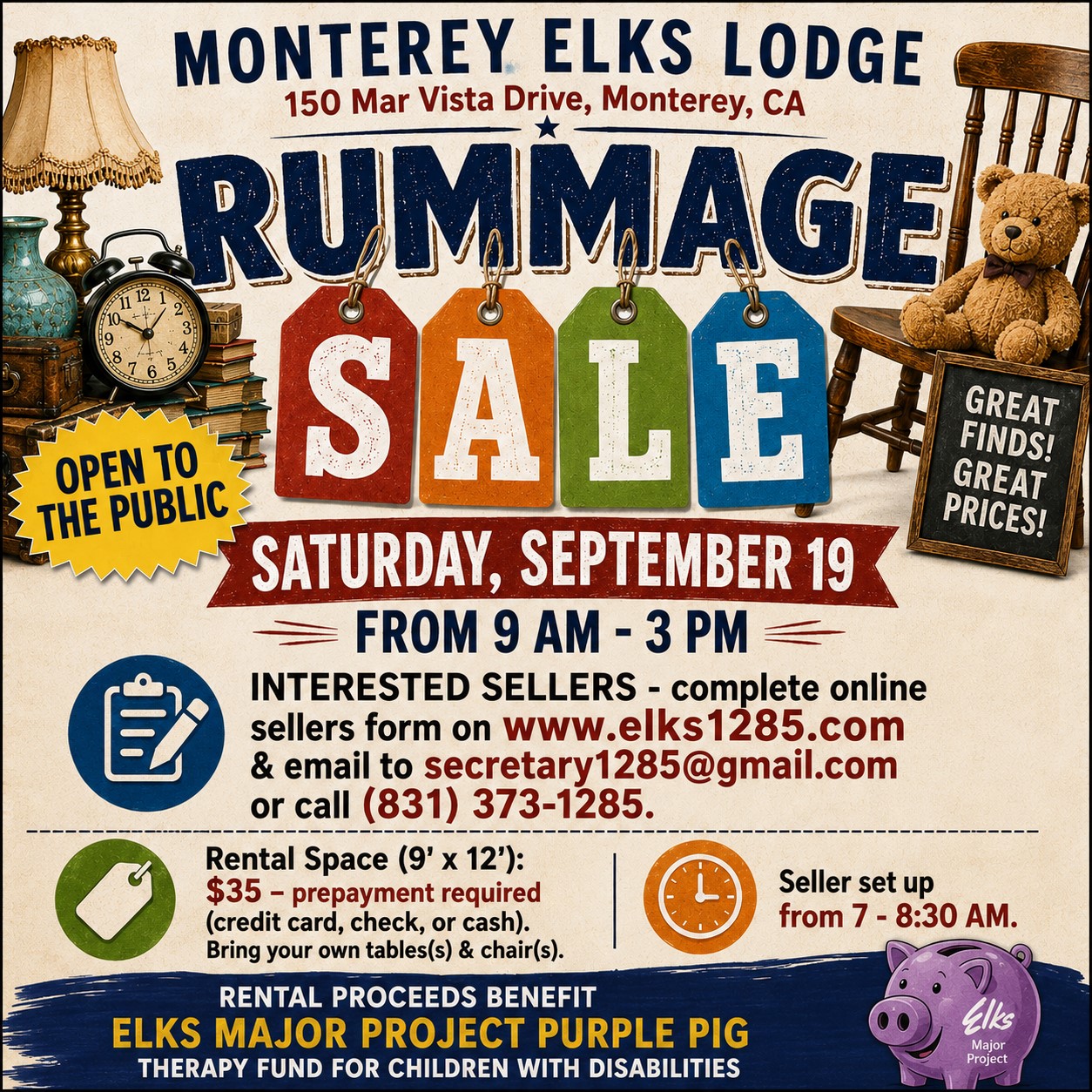 Rummage Sale Sept 19 2026 FB